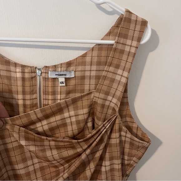 Miaou Imogene Corset Blouse Top Plaid Tank XXL 2XL Plus Size Zipper - Picture 2 of 7